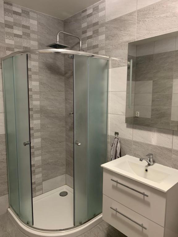 Kúpeľňa v ubytovaní Penzion Fortuna Žatec