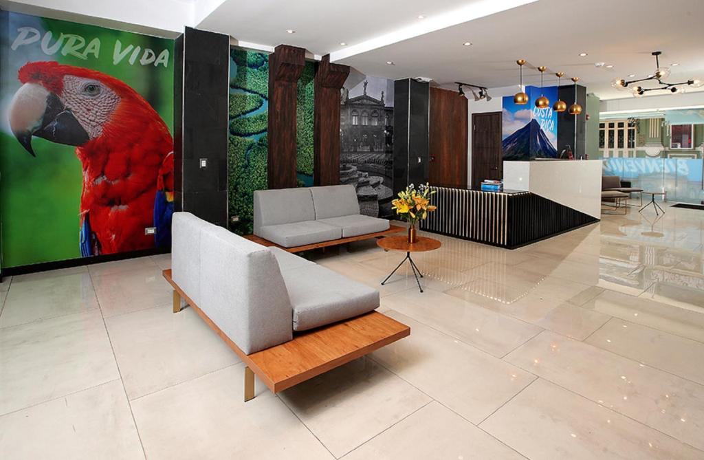 Lobbyn eller receptionsområdet på Hotel Cultura Plaza