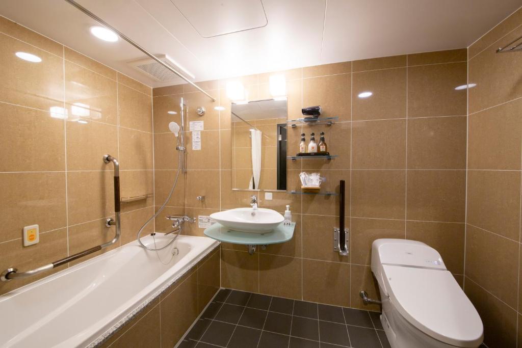 Koupelna v ubytování HOTEL TRAD Replay