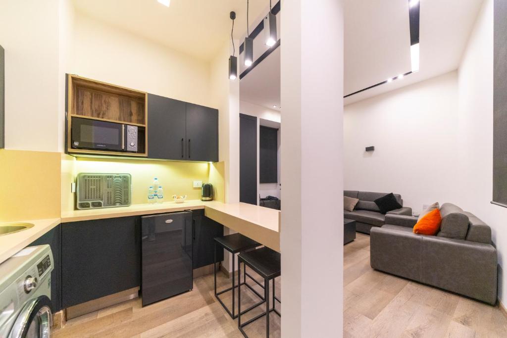 Kuchyň nebo kuchyňský kout v ubytování Loft 29 Residence