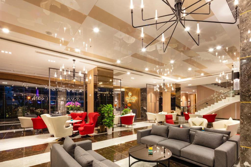 Posezení v ubytování DQua Hotel