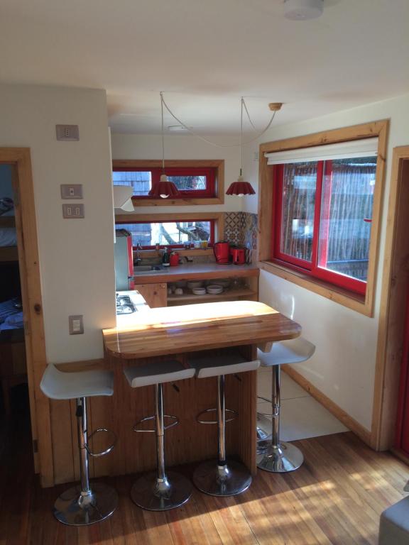 Cucina o angolo cottura di Almabosque Cabañas