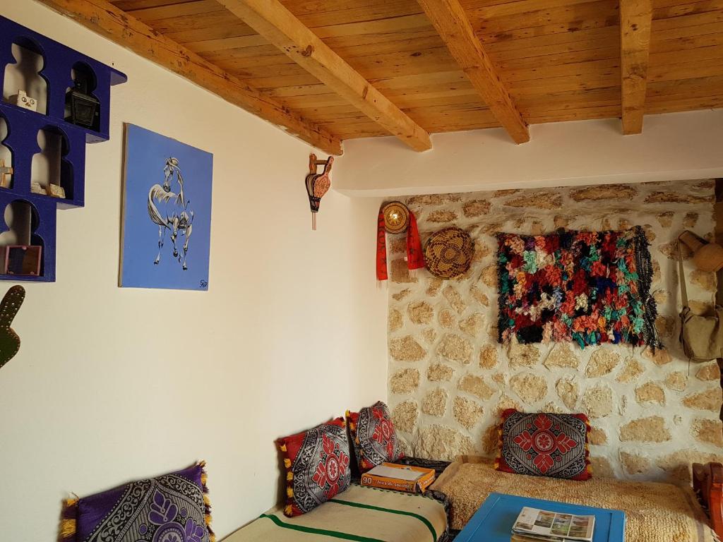 Posezení v ubytování Ranch de Sidi kaouki