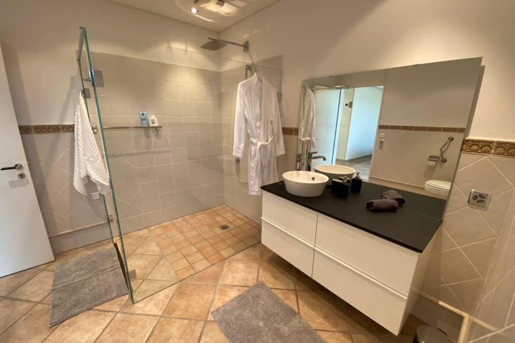 Koupelna v ubytování Exklusive Mini-Villa mit viel Platz