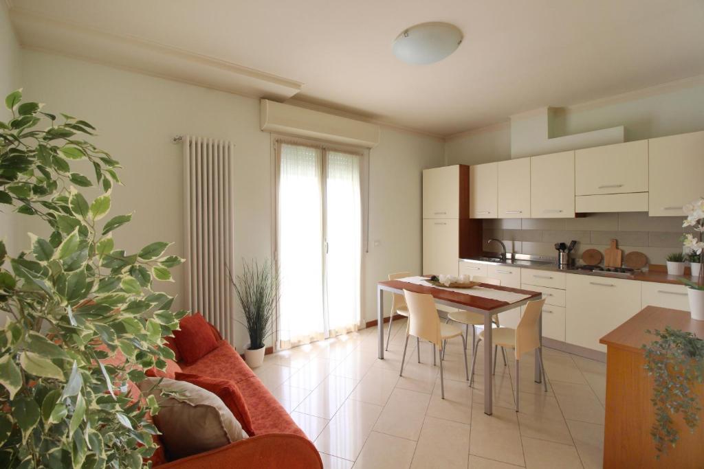 Kuchyň nebo kuchyňský kout v ubytování Residence Altamarea