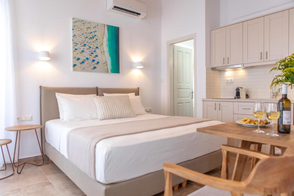 Letto o letti in una camera di Castle Mansions