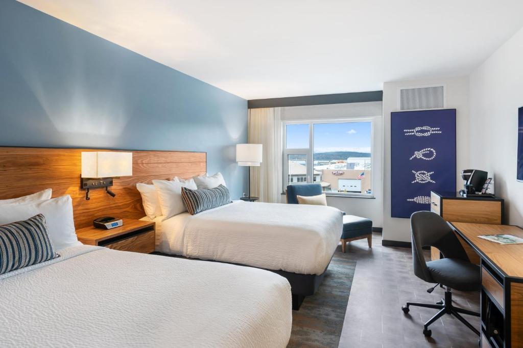 Hotel Indigo Seattle Everett Waterfront Place, an IHG Hotel - Standardzimmer Mit Zwei Queensize -Betten