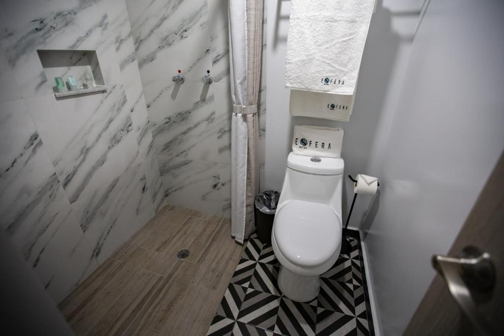 Koupelna v ubytování Hotel Esfera Tulancingo