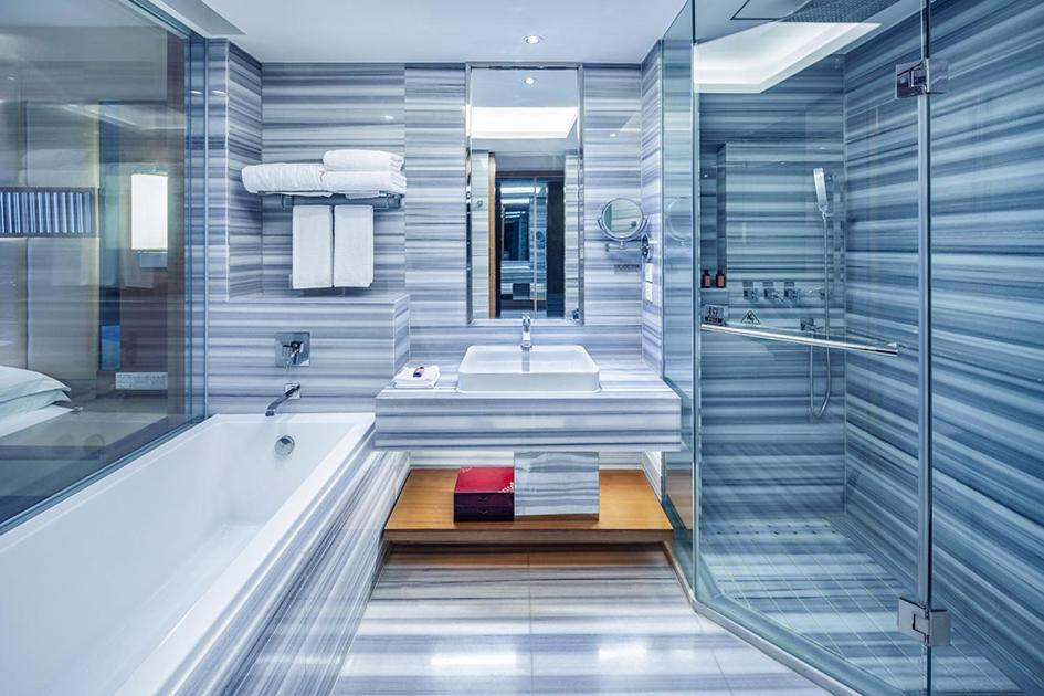 Koupelna v ubytování Galaxy minyoun Chengdu Hotel