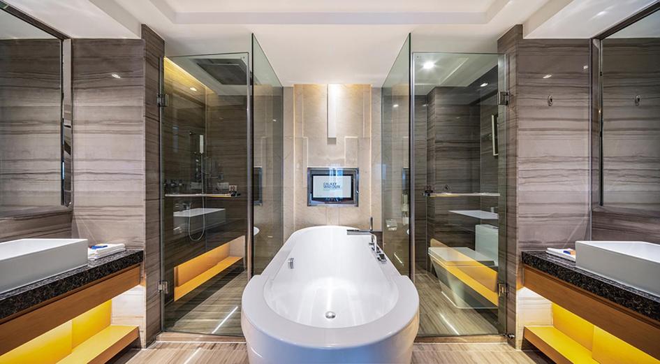 Koupelna v ubytování Galaxy minyoun Chengdu Hotel