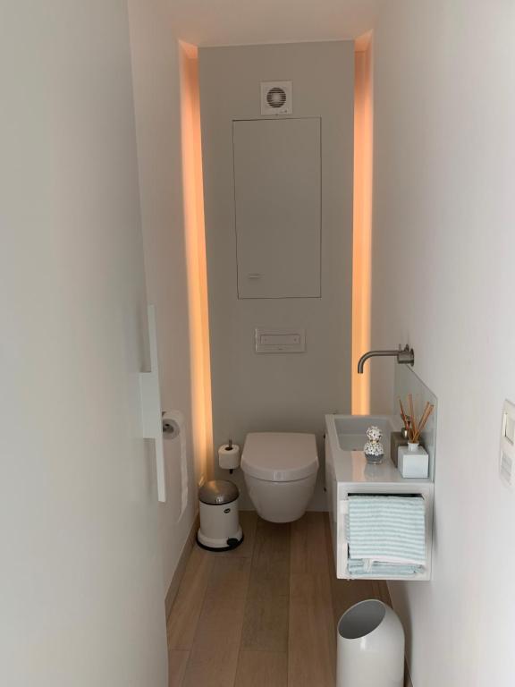 Kúpeľňa v ubytovaní Villa Basthel direct aan zee ,verwarmd zwembad en sauna