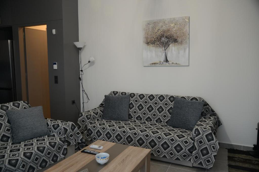 Posezení v ubytování Katsaros - Elegant Home in Nafplio