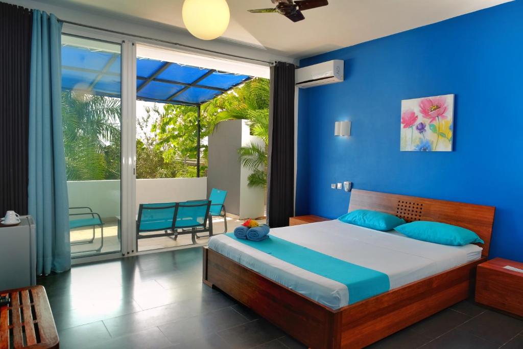 Hôtel Villa Les Orchidées - Doppelzimmer 6 Mit Terrassenblick Auf Den Garten