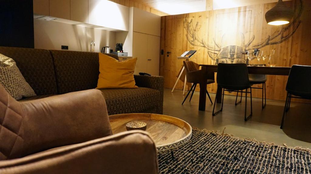 Posezení v ubytování ARLBERGhome Komfort-Apartments & Privat-Sauna