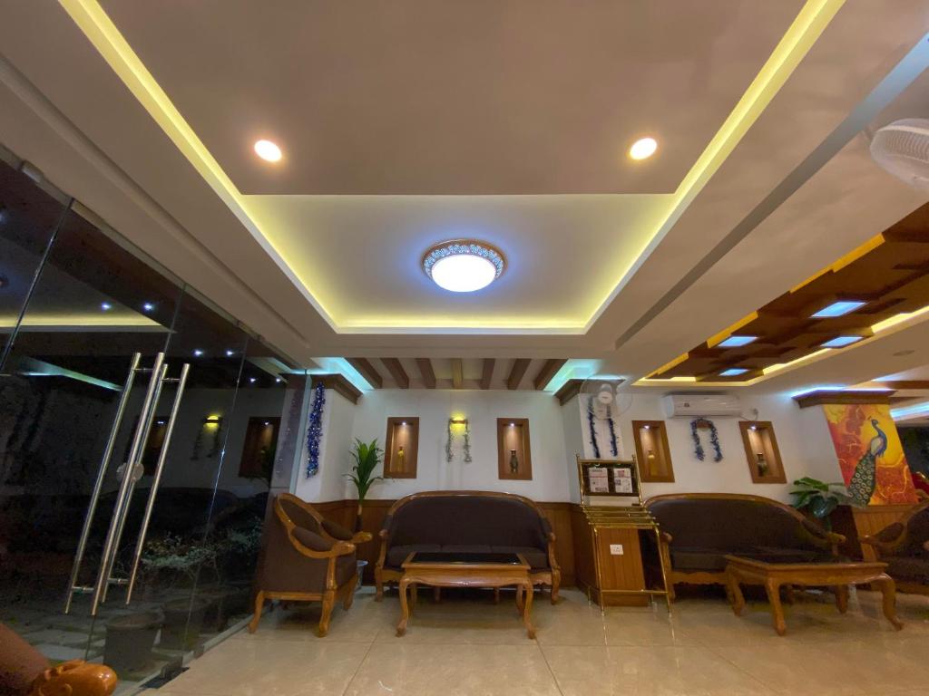 Posezení v ubytování Utsavam Hotel Apartments