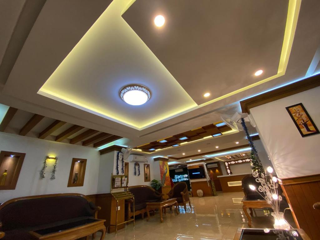 Posezení v ubytování Utsavam Hotel Apartments
