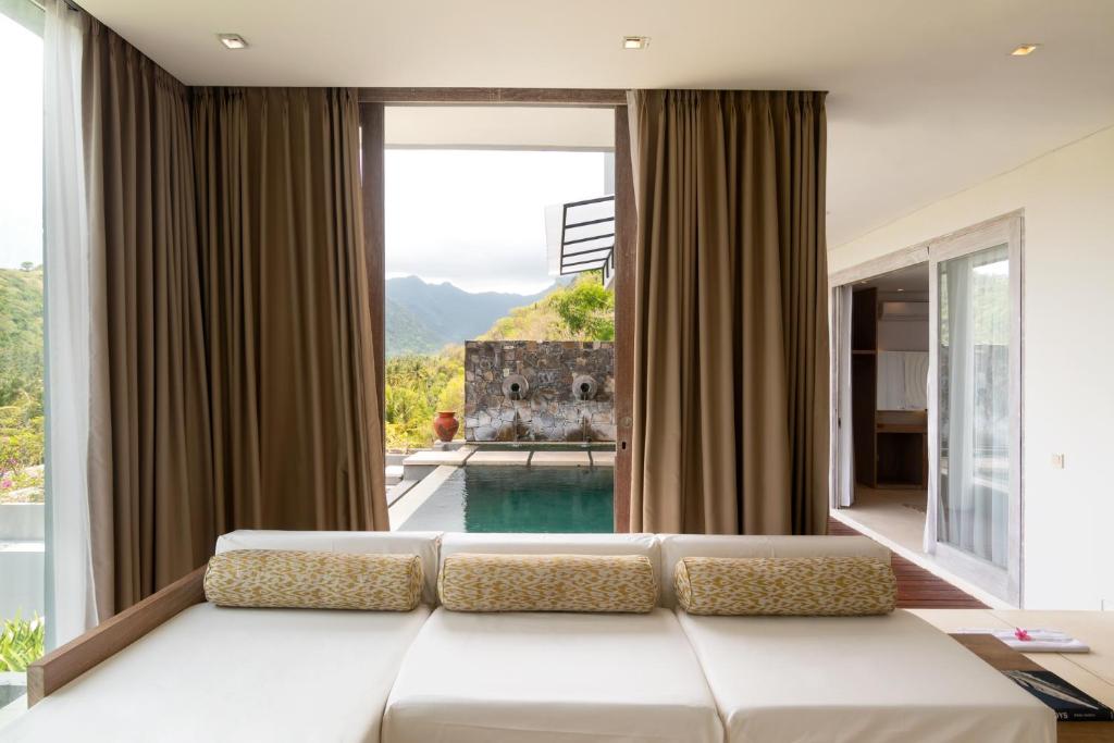 Bazén v ubytování Svarga Resort Lombok nebo v jeho okolí