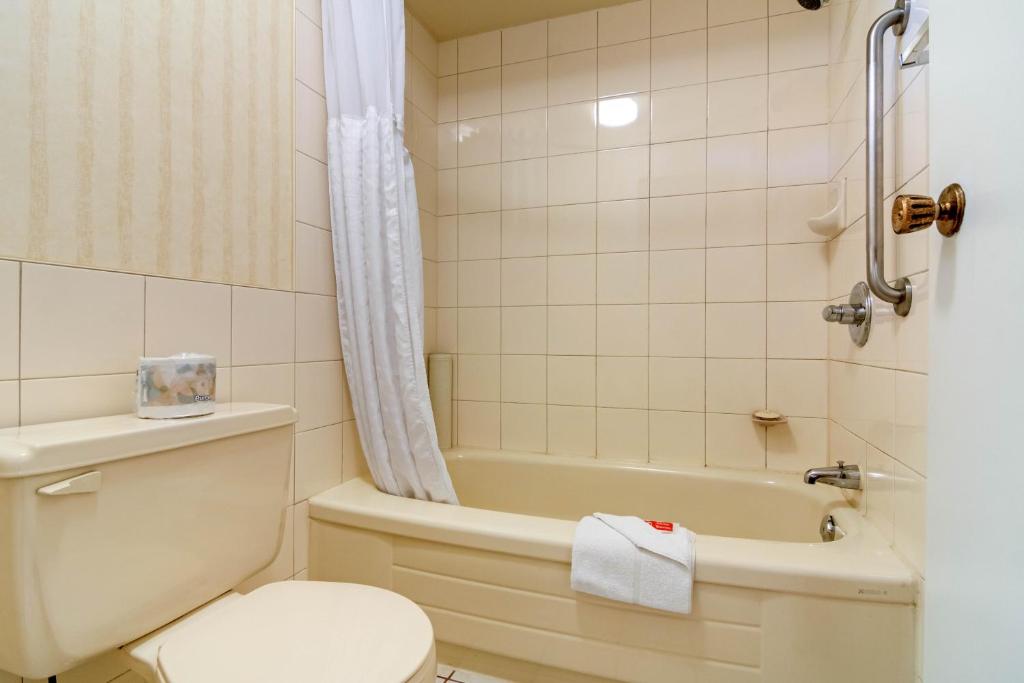 Koupelna v ubytování Econo Lodge Inn & Suites