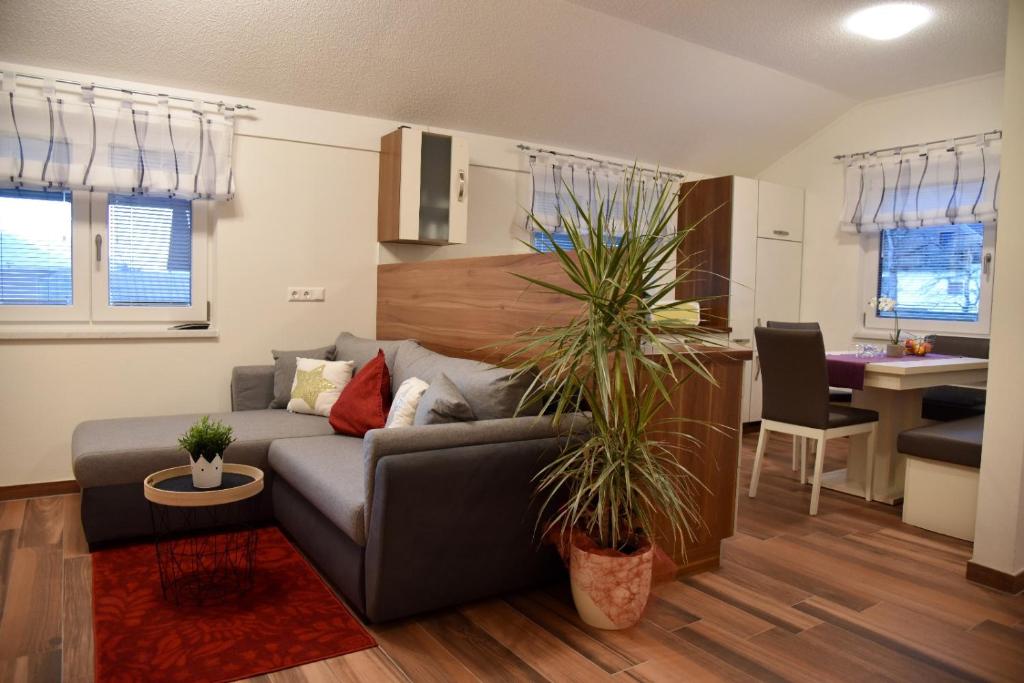 Posezení v ubytování Ferienwohnung Melanie