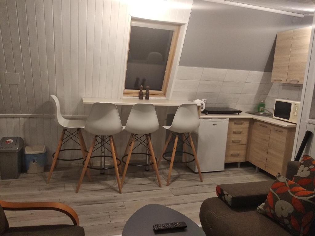 Kuchyň nebo kuchyňský kout v ubytování U Janka