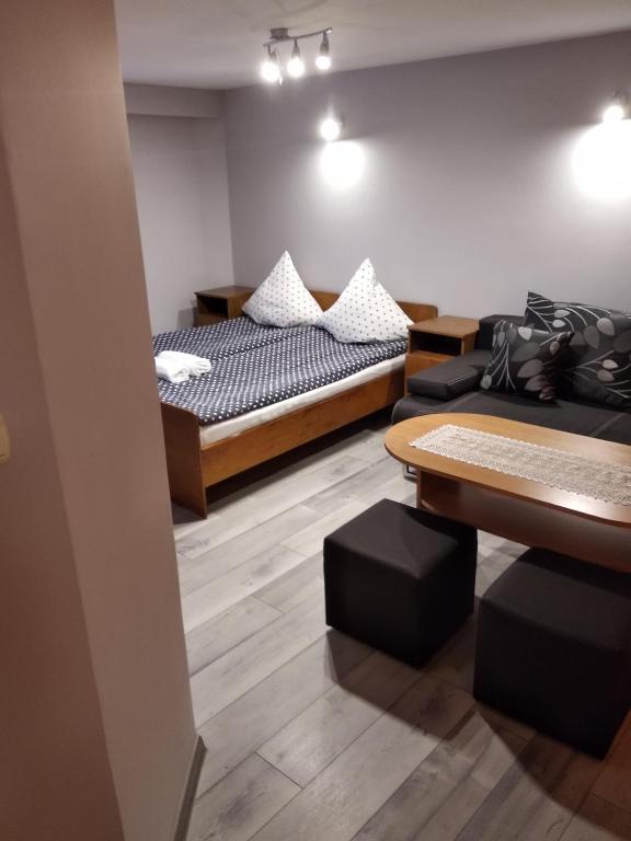 Postel nebo postele na pokoji v ubytování U Janka