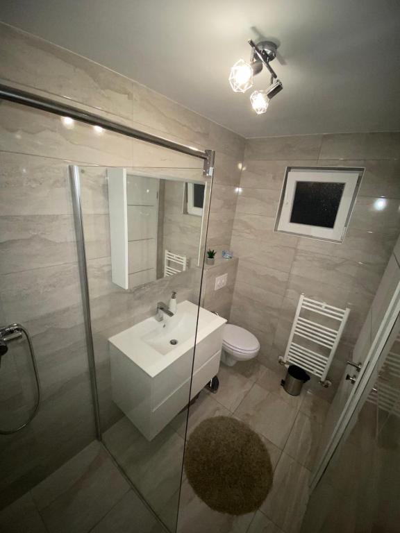 Kúpeľňa v ubytovaní Apartman Bilivano