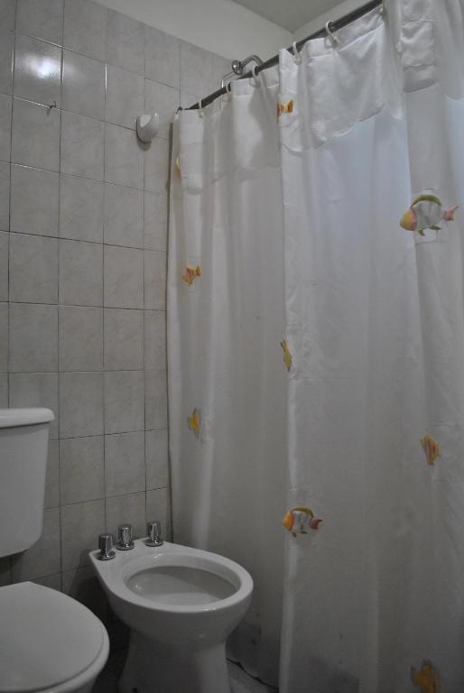 Koupelna v ubytování Ruca Kiñe Hostel