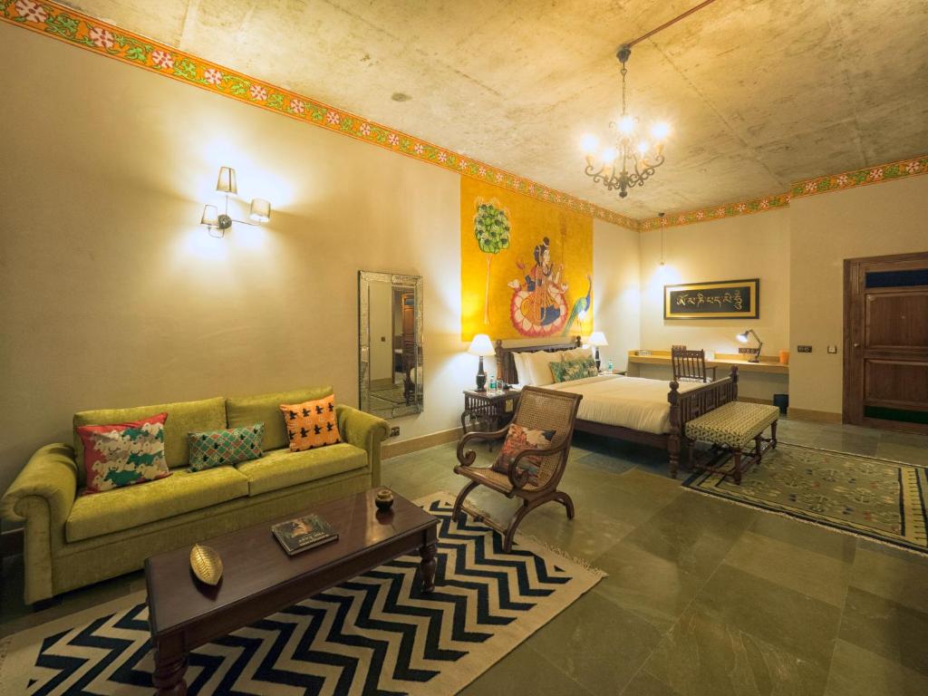 Posezení v ubytování Tree of Life Resort & Spa Varanasi