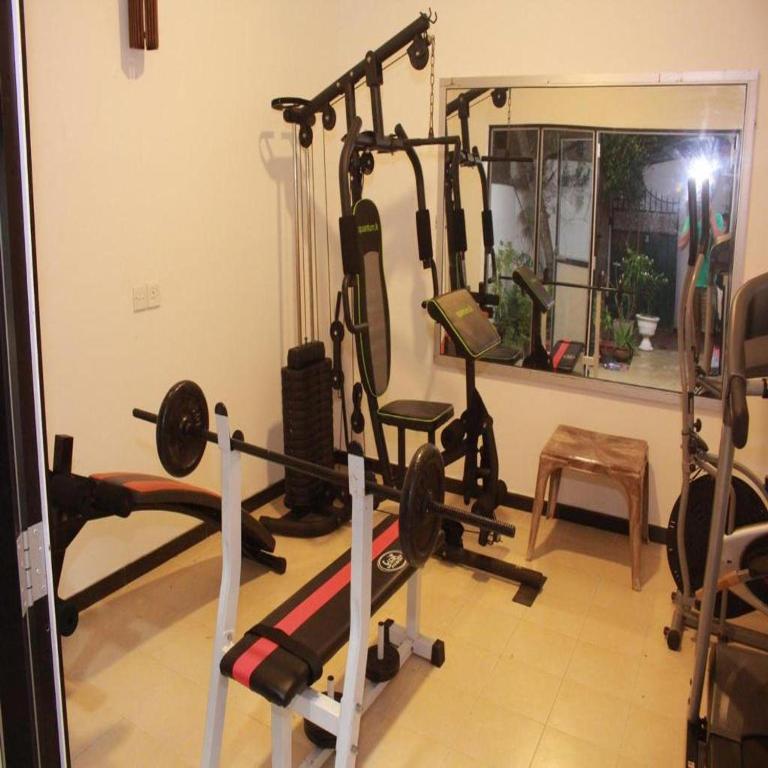 Fitness centrum a/nebo fitness zařízení v ubytování Villa Koggala