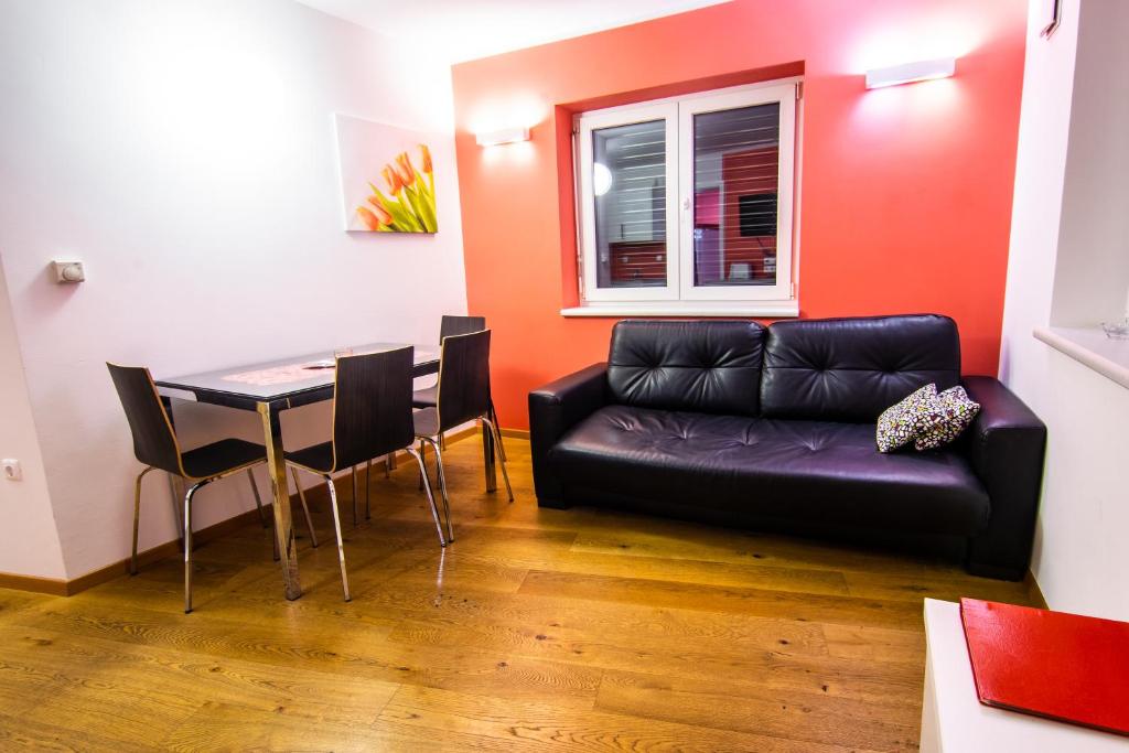 Posezení v ubytování Apartments & Wellness Skok