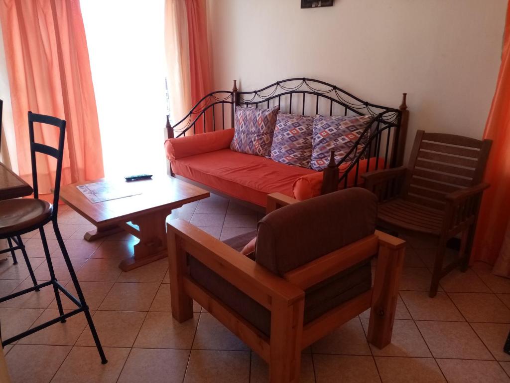 Posezení v ubytování Makwetu Villas