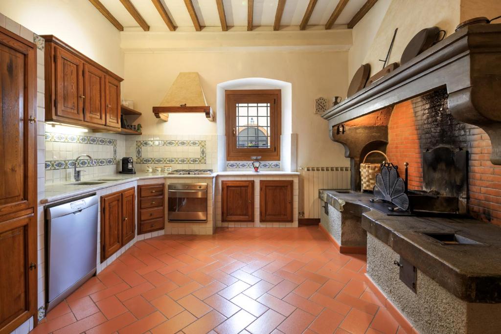 Kuchyň nebo kuchyňský kout v ubytování Agriresort & Spa Fattoria I Ricci