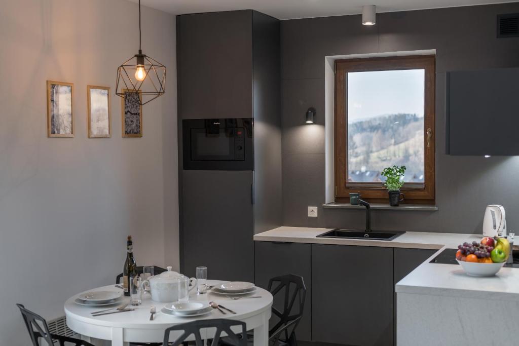 Widok na góry z tego apartamentu