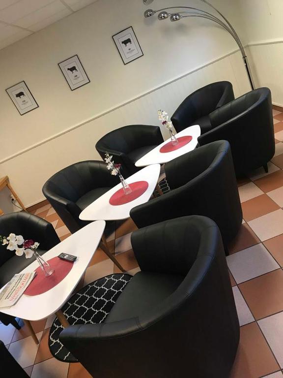 Istumisnurk majutusasutuses Karlshamn Vandrarhem och Hotell