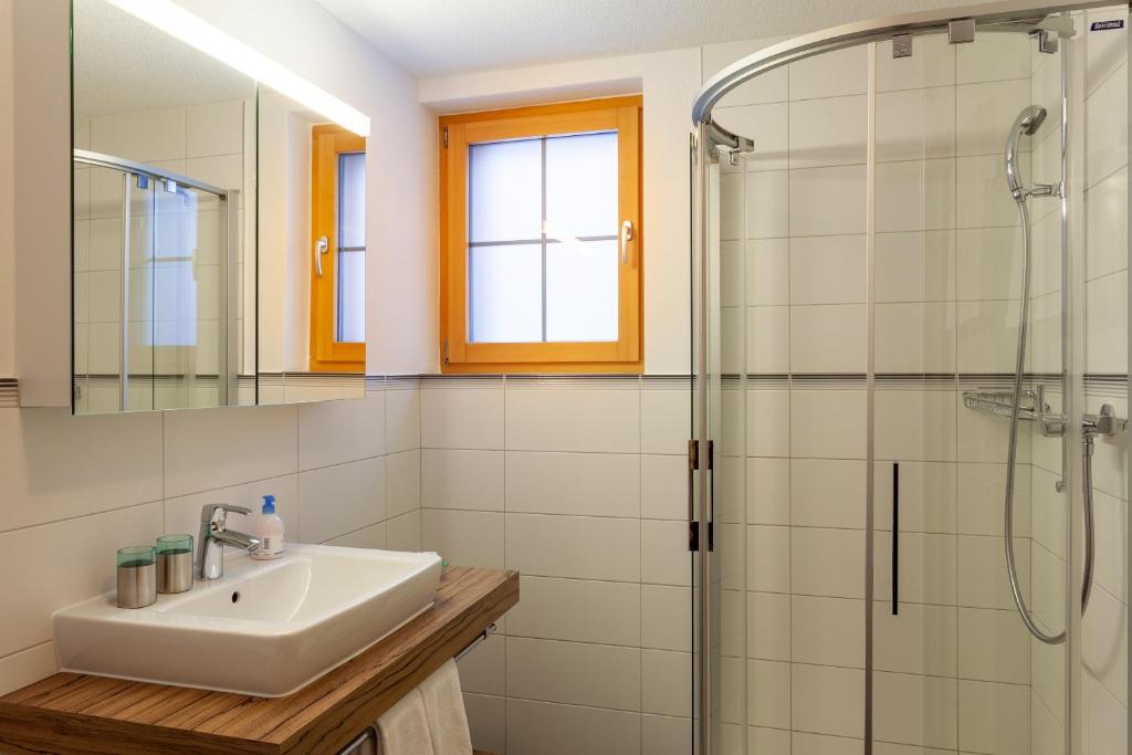 Koupelna v ubytování Jägerhof Serviced Apartements