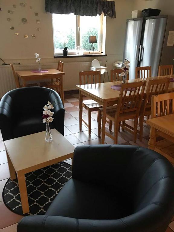Istumisnurk majutusasutuses Karlshamn Vandrarhem och Hotell