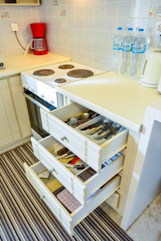 A kitchen or kitchenette at Leonidio Apartment Maria
