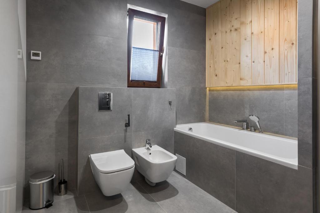 Kúpeľňa v ubytovaní Apartament Widok