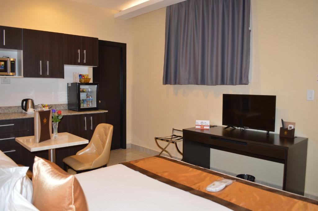 Köök või kööginurk majutusasutuses Hotel Crowner David