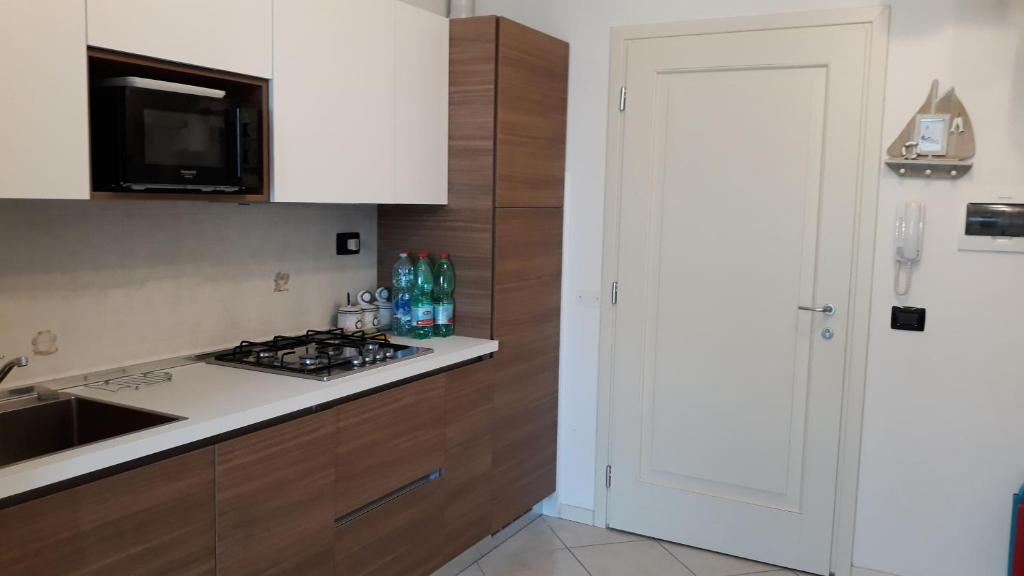 Kuchyň nebo kuchyňský kout v ubytování Delle Rose apartment