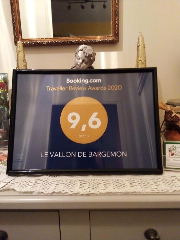 Certifikát, hodnocení, plakát nebo jiný dokument vystavený v ubytování le vallon de bargemon