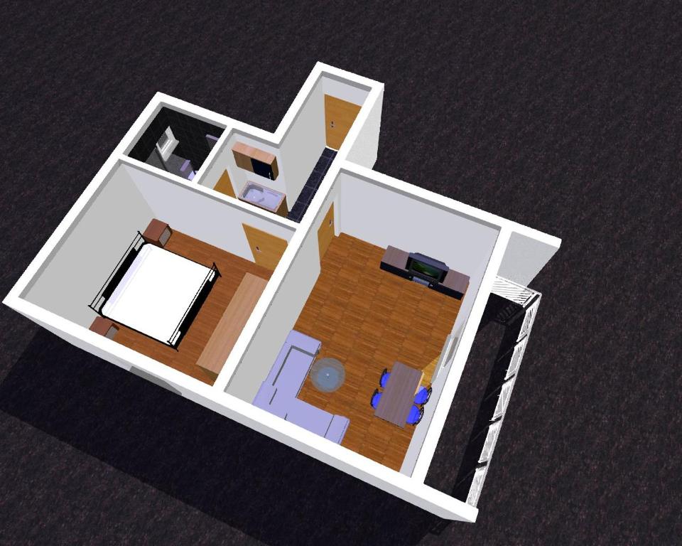 Půdorys ubytování Apartments Barka