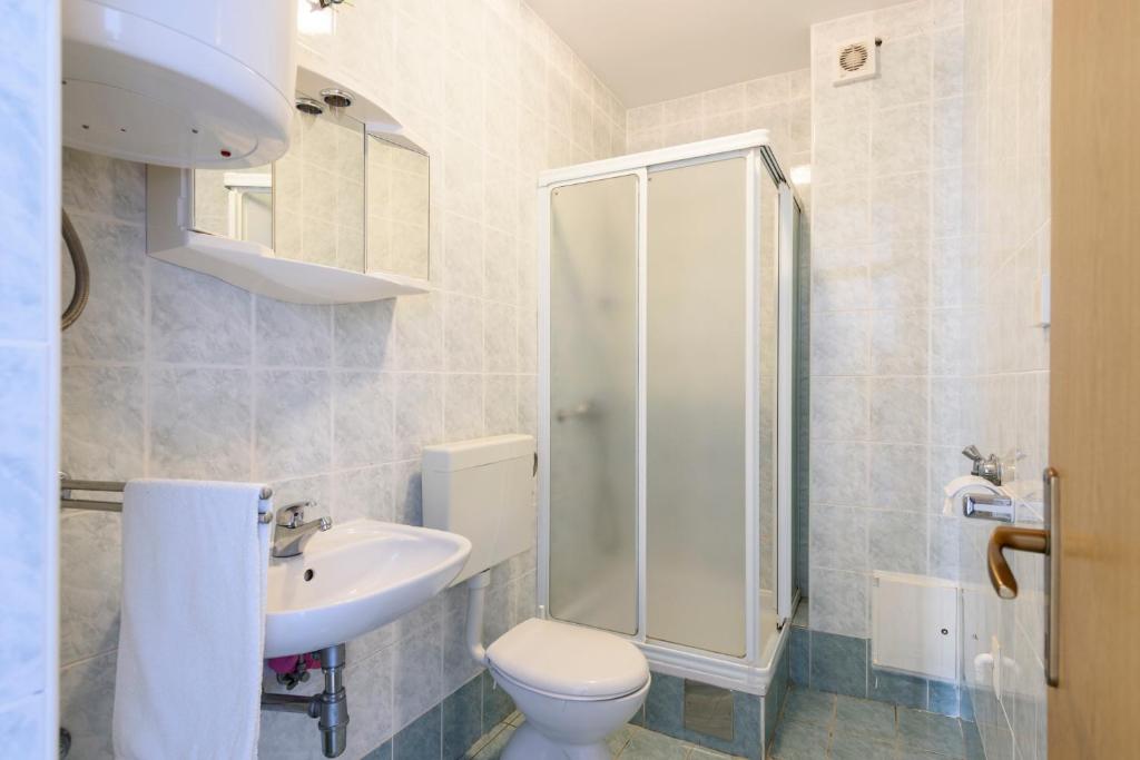 Koupelna v ubytování Apartments Golubić