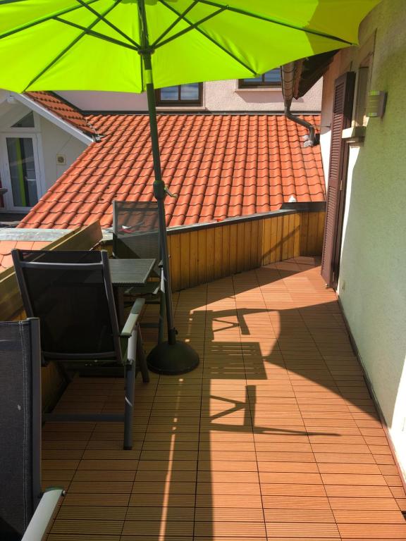 Patio nebo venkovní prostory v ubytování Rebstöckel