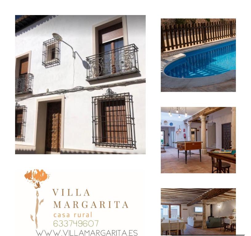 een collage van foto's van een villa margarita spa hotel bij Casa Rural Villa Margarita in Dosbarrios
