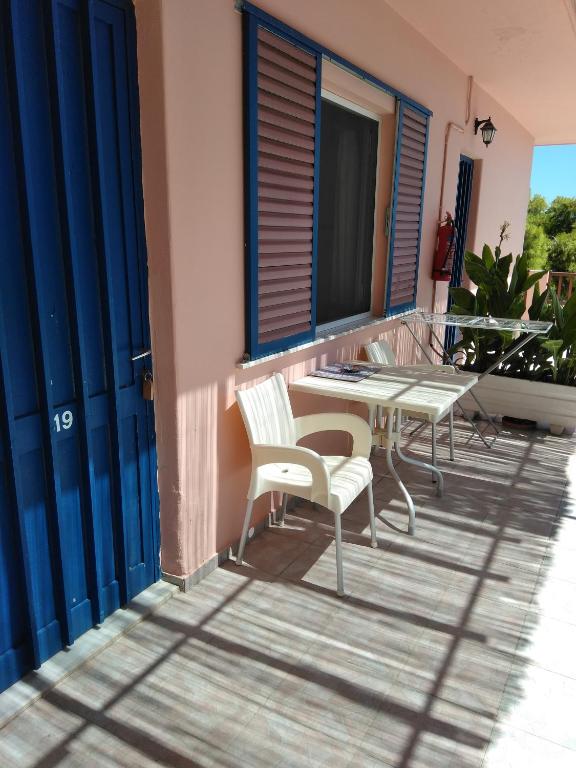 Balkón nebo terasa v ubytování Rooms Apostolis