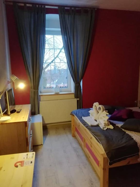 Postel nebo postele na pokoji v ubytování Penzion Blatno