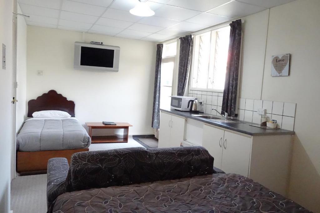 Kuchyň nebo kuchyňský kout v ubytování Manor Views NZ