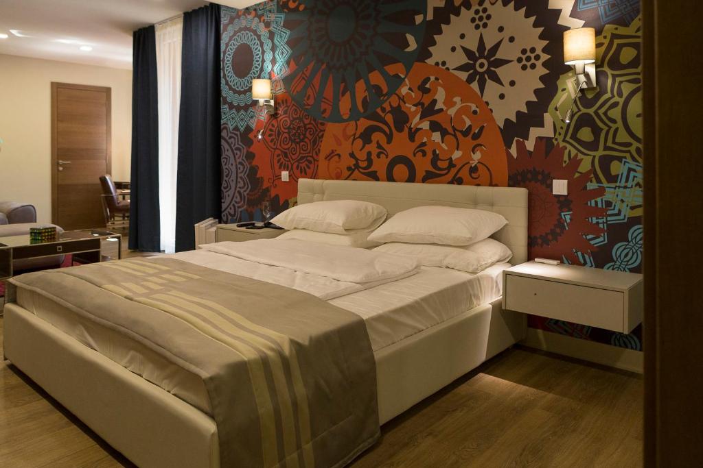 Postel nebo postele na pokoji v ubytování Zepter Hotel Drina Bajina Basta, member of Zepter Hotels