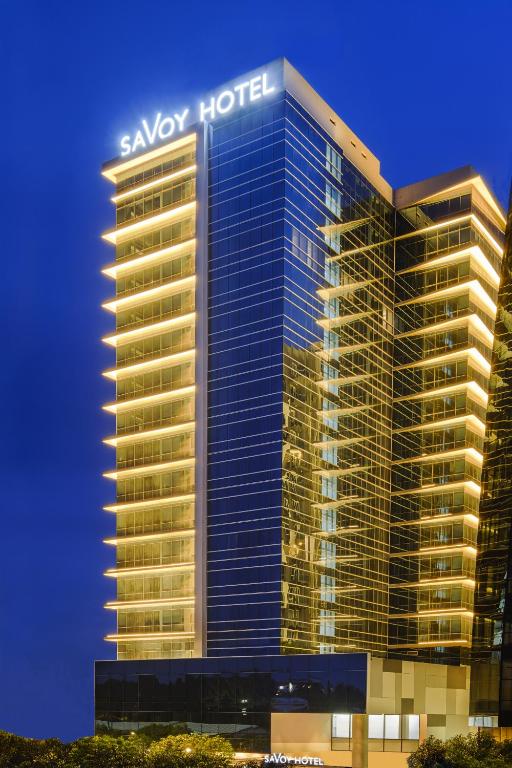 O edifício onde o hotel está situado